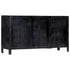Rustika Rowe -  Sideboard Black 147x40x80 cm Solid Mango Wood
